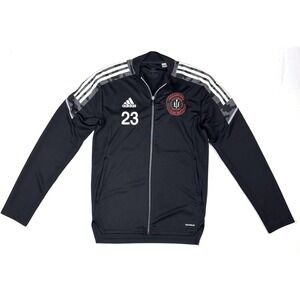Adidas Track Jacket Adult Small Black Primeblue Philadelphia Ukranian Nationals